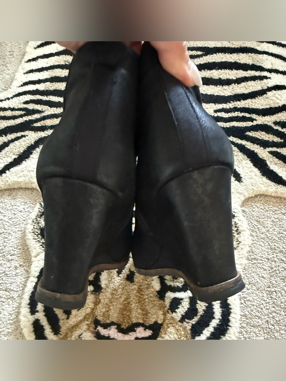 Paolo Suede Wedge Heel booties - Picture 6 of 9